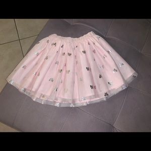 Carter’s pink tutu with silver bows